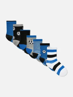 Enfant Primark Chaussettes|7 Paires De Socquettes Football