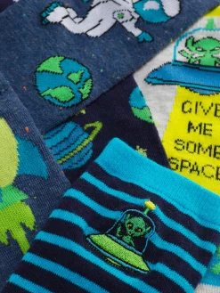 Enfant Primark Chaussettes|5 Paires De Socquettes Graphiques à Motif Espace