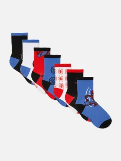Enfant Primark Chaussettes|7 Paires De Socquettes Marvel Spider-Man