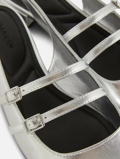 Femme Primark Ballerines|Babies à Talon Ouvert Et Double Bride