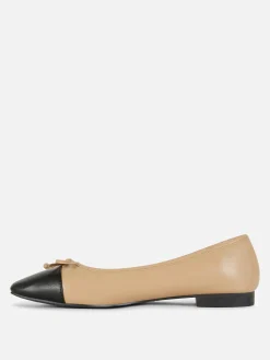 Femme Primark Ballerines|Ballerines à Bout Renforcé Contrastant