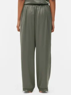 Femme Primark Bas De Pyjama|Bas De Pyjama En Satin à Finitions En Dentelle