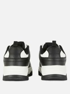 Femme Primark Baskets|Baskets à Lacets Avec Empiècements Contrastés