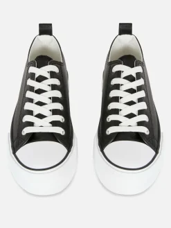 Femme Primark Baskets|Baskets Basses Compensées En Simili Cuir