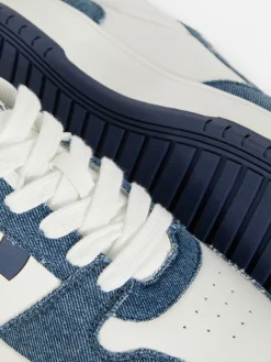 Femme Primark Baskets|Denim|Baskets Basses En Denim Disney Lilo & Stitch