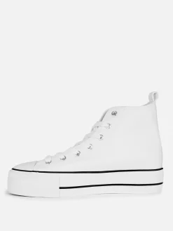 Femme Primark Baskets|Baskets Montantes Compensées En Simili Cuir