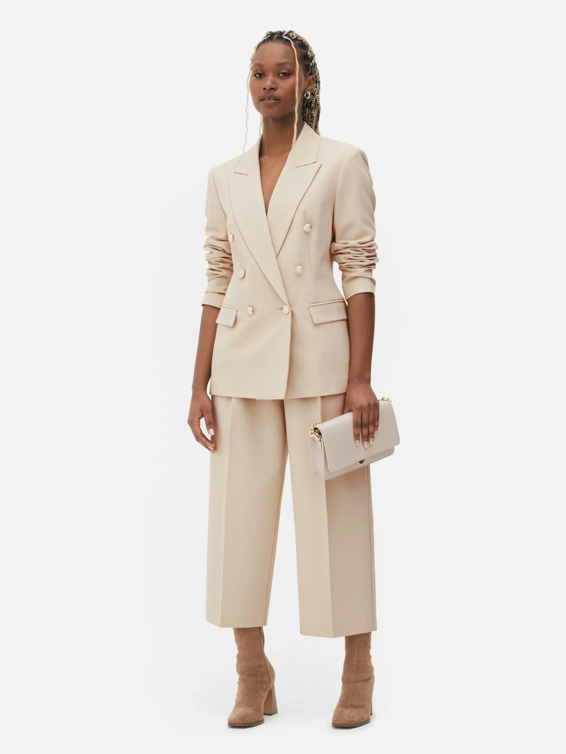 Femme Primark Blazers|Blazer à Boutonnage Croisé Avec Bouton Métallisé