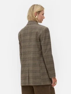 Femme Primark Blazers|Blazer à Carreaux à Boutonnage Simple Rita Ora