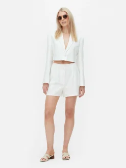 Femme Primark Blazers|Blazer Court à Boutonnage Simple Luna