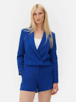Femme Primark Blazers|Blazer Court à Boutonnage Croisé à Coordonner