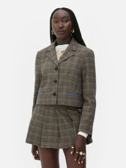 Femme Primark Blazers|Blazer Court à Carreaux Rita Ora
