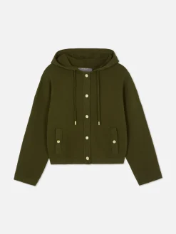 Femme Primark Manteaux Et Vestes|Blouson Bomber En Maille à Capuche