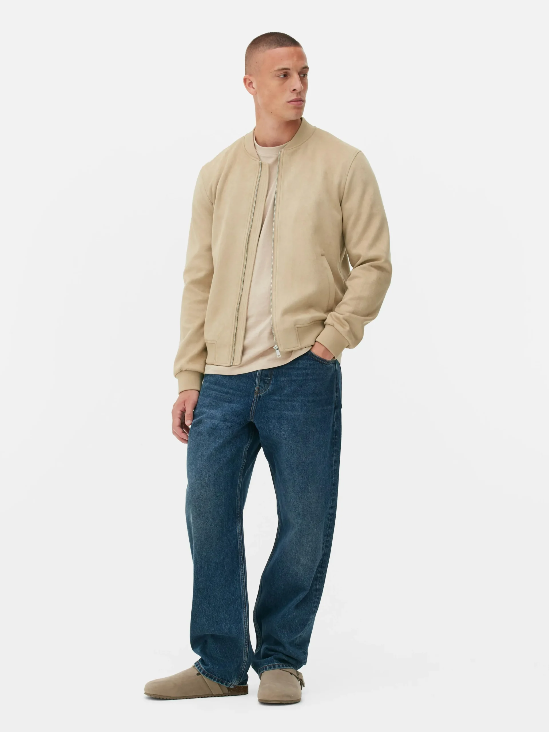 Homme Primark Manteaux Et Vestes|Blouson Bomber En Suédine