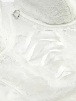 Femme Primark Ensembles Lingerie|Body De Mariée En Dentelle à Bonnets Rembourrés