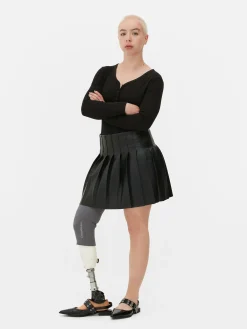 Femme Primark Hauts Et T-Shirts|Body Façon T-shirt Boutonné à Manches Longues