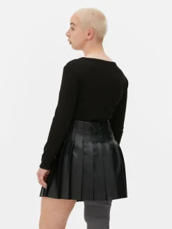 Femme Primark Hauts Et T-Shirts|Body Façon T-shirt Boutonné à Manches Longues