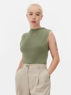 Femme Primark Hauts Et T-Shirts|Body Sans Manches à Col Montant