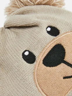 Primark Chapeaux Et Mitaines|Bonnet Ours à Pompon