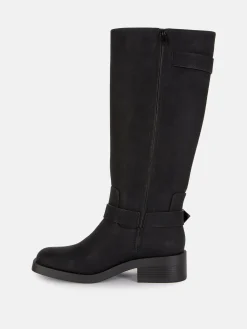 Femme Primark Bottes|Bottes De Motard à Bout Carré