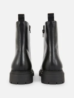 Femme Primark Bottes|Bottes De Motard à Lacets