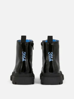 Enfant Primark Bottes Et Bottes En Caoutchouc|Bottes Vernies à Lacets Disney Stitch