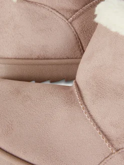 Enfant Primark Bottes Et Bottes En Caoutchouc|Bottines à Doublure Duveteuse Et Nœud Au Dos