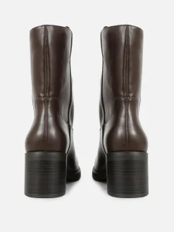 Femme Primark Bottes|Bottines à Enfiler Avec Talon épais Rita Ora