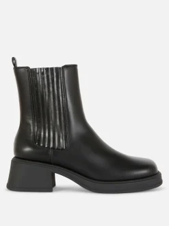 Femme Primark Bottes|Bottines Chelsea à Talon Bloc