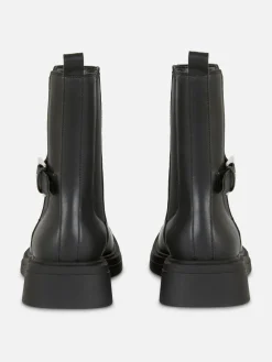 Femme Primark Bottes|Bottines Chelsea En Simili Cuir à Bout Carré