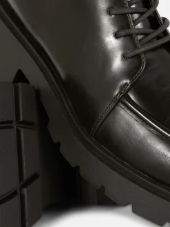 Femme Primark Bottes|Bottines Lacées Avec Empiècement Sur L'embout