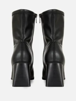 Femme Primark Bottes|Bottines Stretch à Bout Carré