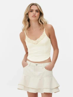 Femme Primark Hauts Et T-Shirts|Caraco Court à Finitions En Dentelle Rita Ora