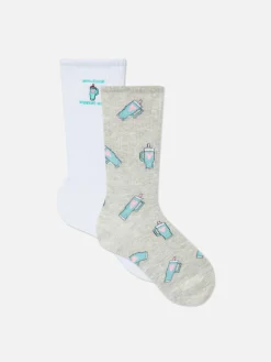 Femme Primark Chaussettes|Chaussettes à Graphique Tasse Isotherme