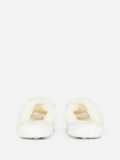 Enfant Primark Chaussons|Chaussons En Fausse Fourrure à Brides Croisées