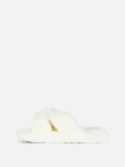 Enfant Primark Chaussons|Chaussons En Fausse Fourrure à Brides Croisées