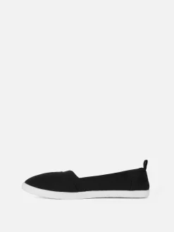 Femme Primark Baskets|Chaussures Sans Lacets En Toile