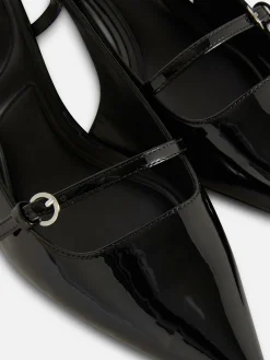 Femme Primark Vêtements Gothiques|Chaussures À Talons|Chaussures Vernies à Talon Bas Et à Boucle