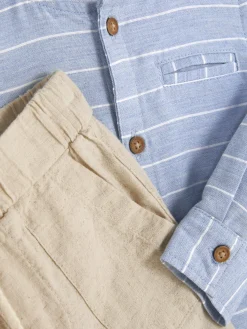 Primark Ensembles Et Tenues|Chemise à Manches Longues Et Pantalon à Cordon