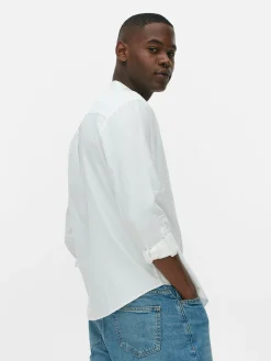 Homme Primark Chemises|Chemise Boutonnée à Manches Retroussées