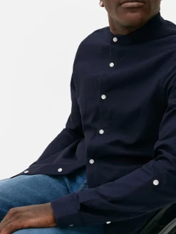 Homme Primark Chemises|Chemise Boutonnée à Manches Retroussées