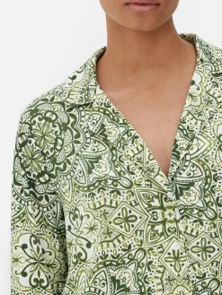 Femme Primark Hauts De Pyjama|Chemise De Nuit De Pyjama Graphique à Motif Mandala
