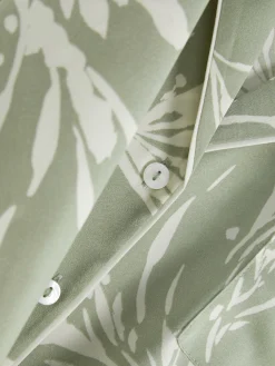 Femme Primark Hauts De Pyjama|Chemise De Nuit En Satin à Motif Feuilles