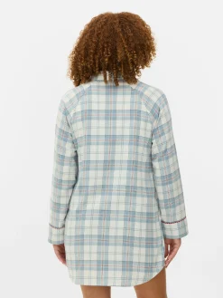 Femme Primark Chemises De Nuit Et Nuisettes|Chemise De Nuit Longue En Flanelle à Carreaux