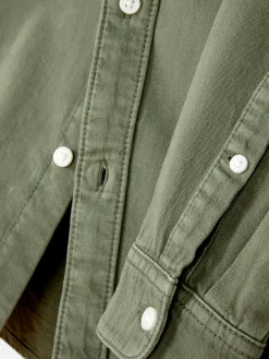 Homme Primark Chemises|Chemise En Sergé De Coton à Manches Longues