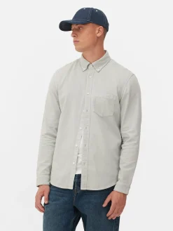 Homme Primark Chemises|Chemise En Sergé De Coton à Manches Longues