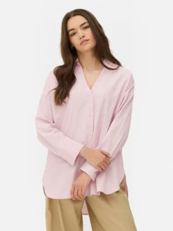 Femme Primark Chemises Et Blouses|Chemise Oversize En Popeline