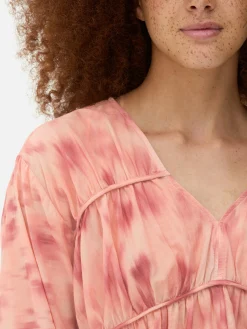 Femme Primark Chemises Et Blouses|Chemisier à Smock En Voile Drapé