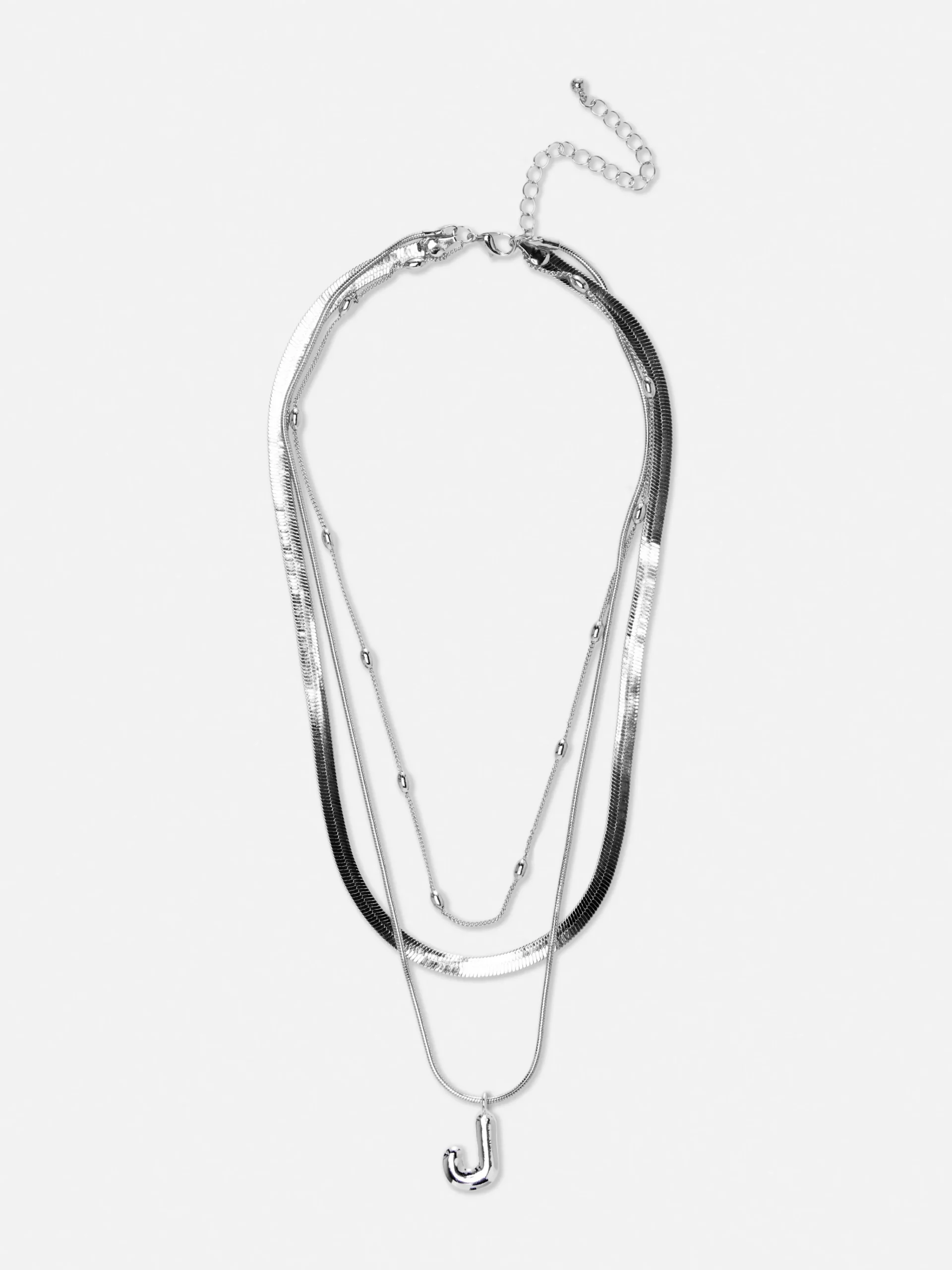 Femme Primark Bijoux|Collier à Superpositions Bouffant Avec Initiale