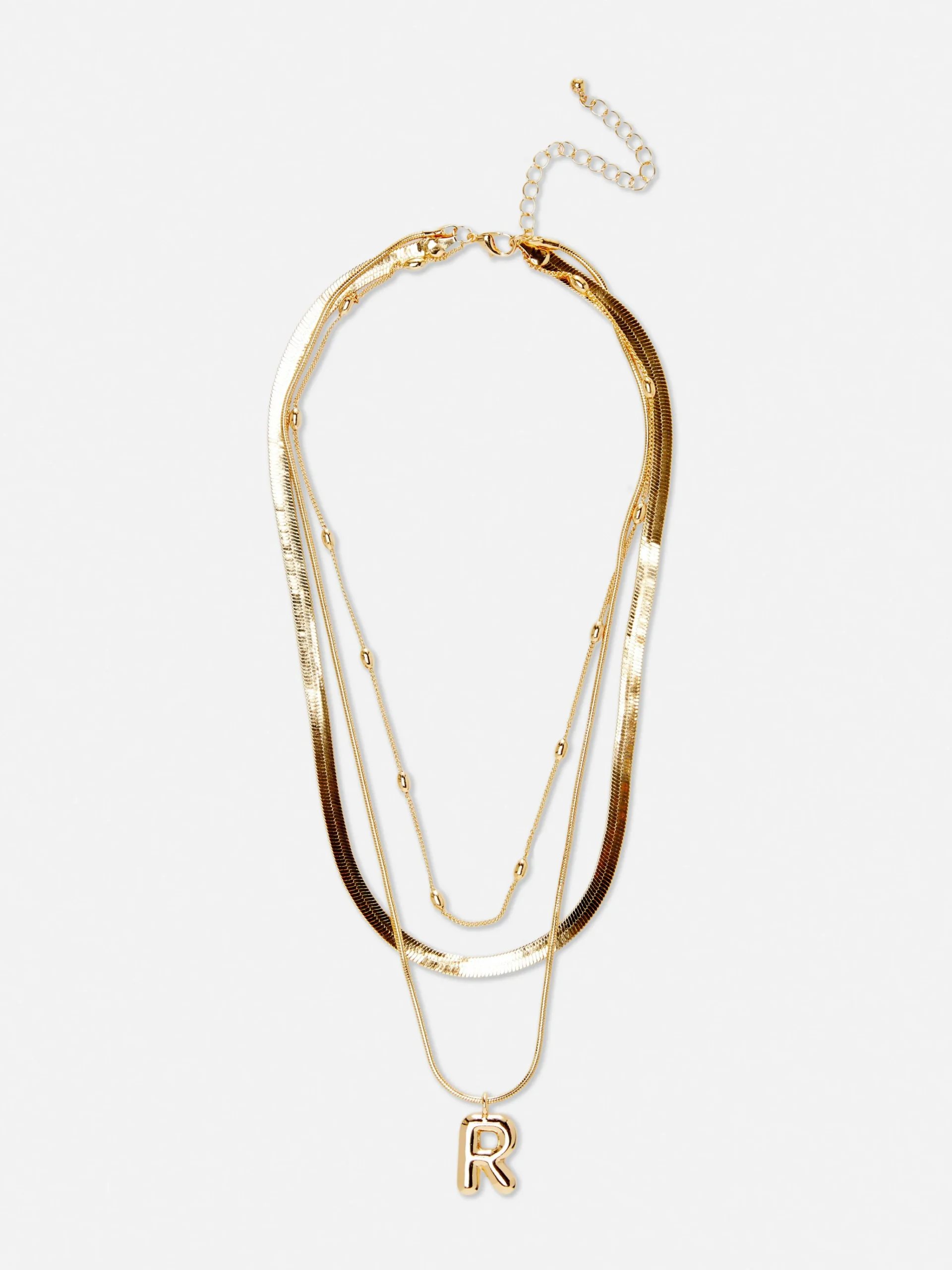Femme Primark Bijoux|Collier à Superpositions Bouffant Avec Initiale