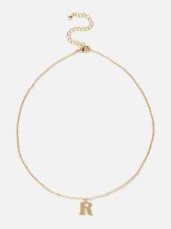 Femme Primark Bijoux|Collier Chaîne à Breloque Initiale